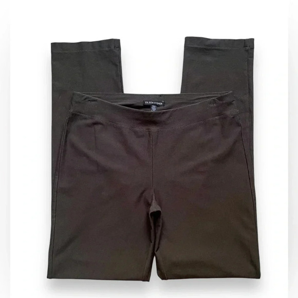 Eileen Fisher Crepe Stretch Pull On Pants - Picture 3 of 6